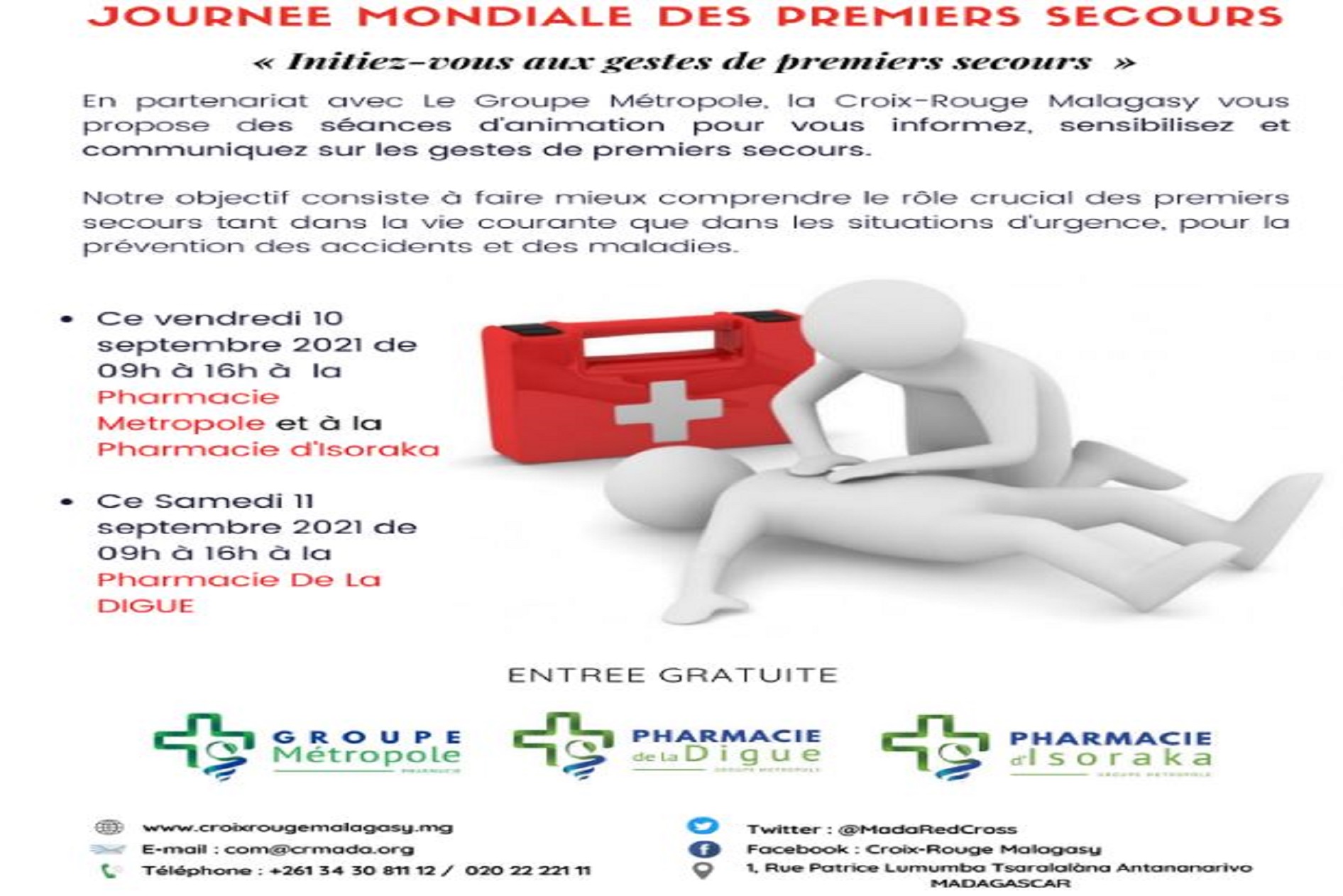 Journée mondiale des premiers ecours